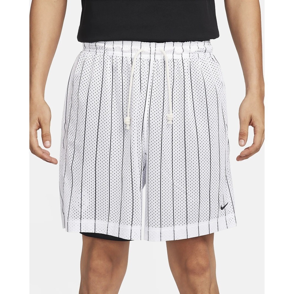 NIKE Dri-Fit Standard Issue Reversible Shorts White Black Sz S *NEW* FN2763-100